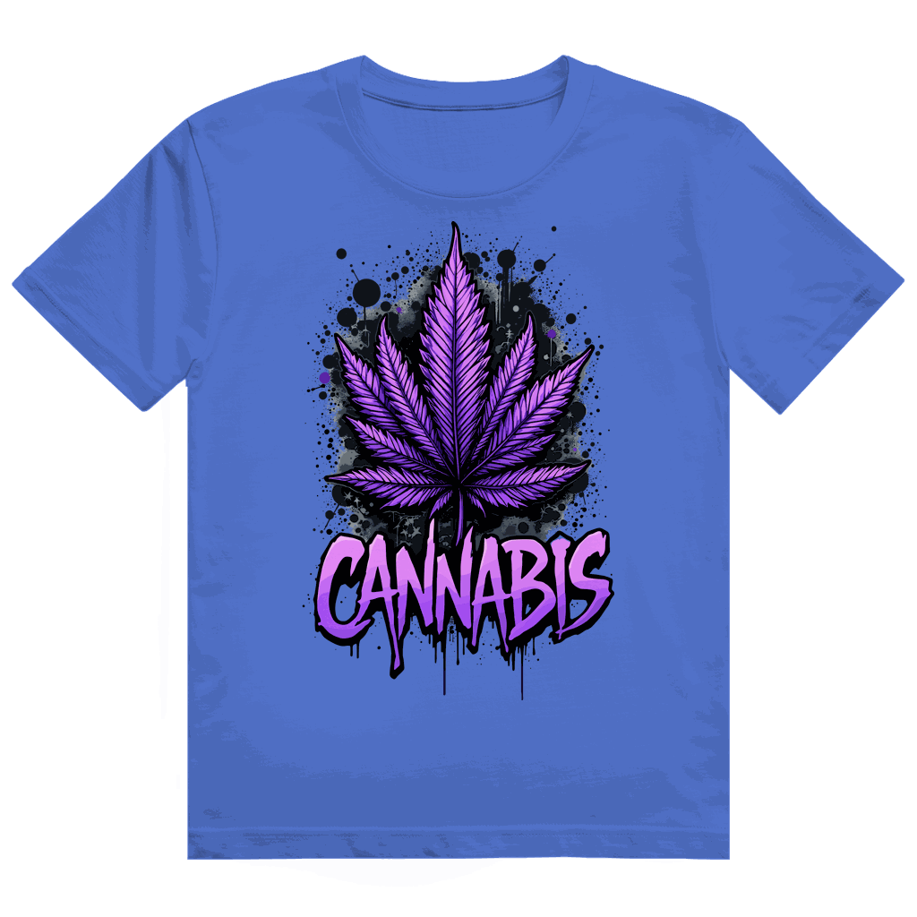 Heavy Cotton T-Shirt - Cannabis Leaf Art Print | Division420®