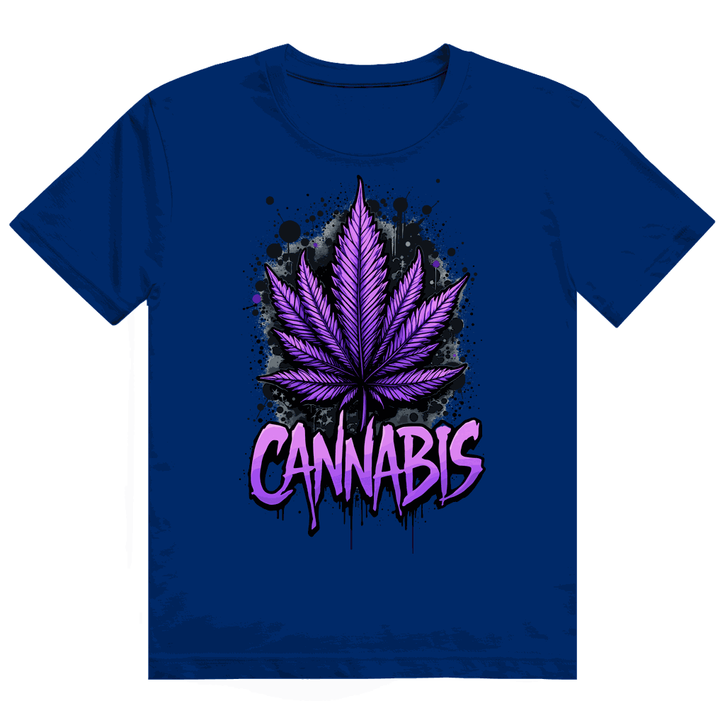 Heavy Cotton T-Shirt - Cannabis Leaf Art Print | Division420®