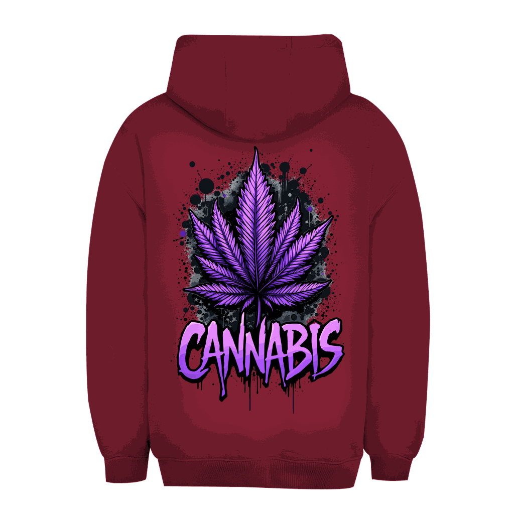 Unisex Oversize Hoodie - Cannabis Leaf Art Print | Division420®