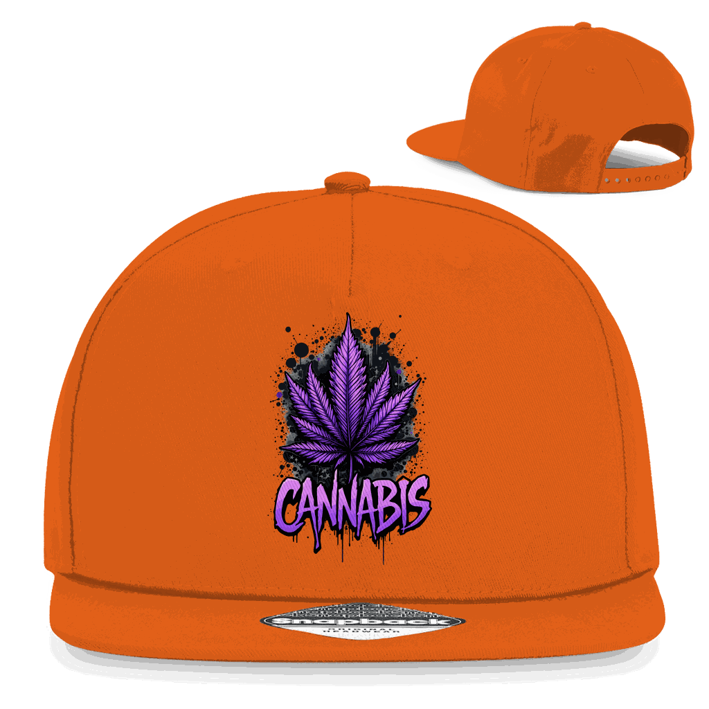 Snapback Rapper Cap - Cannabis Leaf Art Print | Division420®