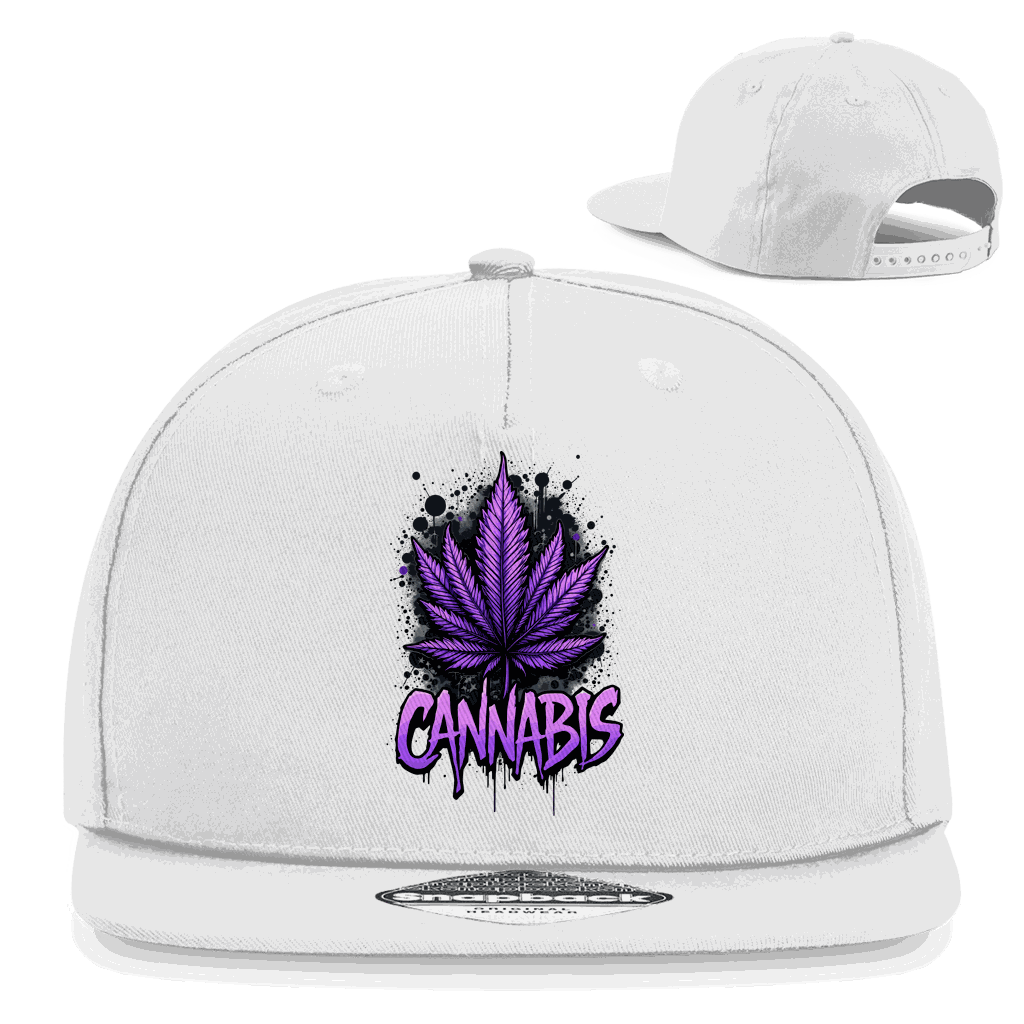 Snapback Rapper Cap - Cannabis Leaf Art Print | Division420®