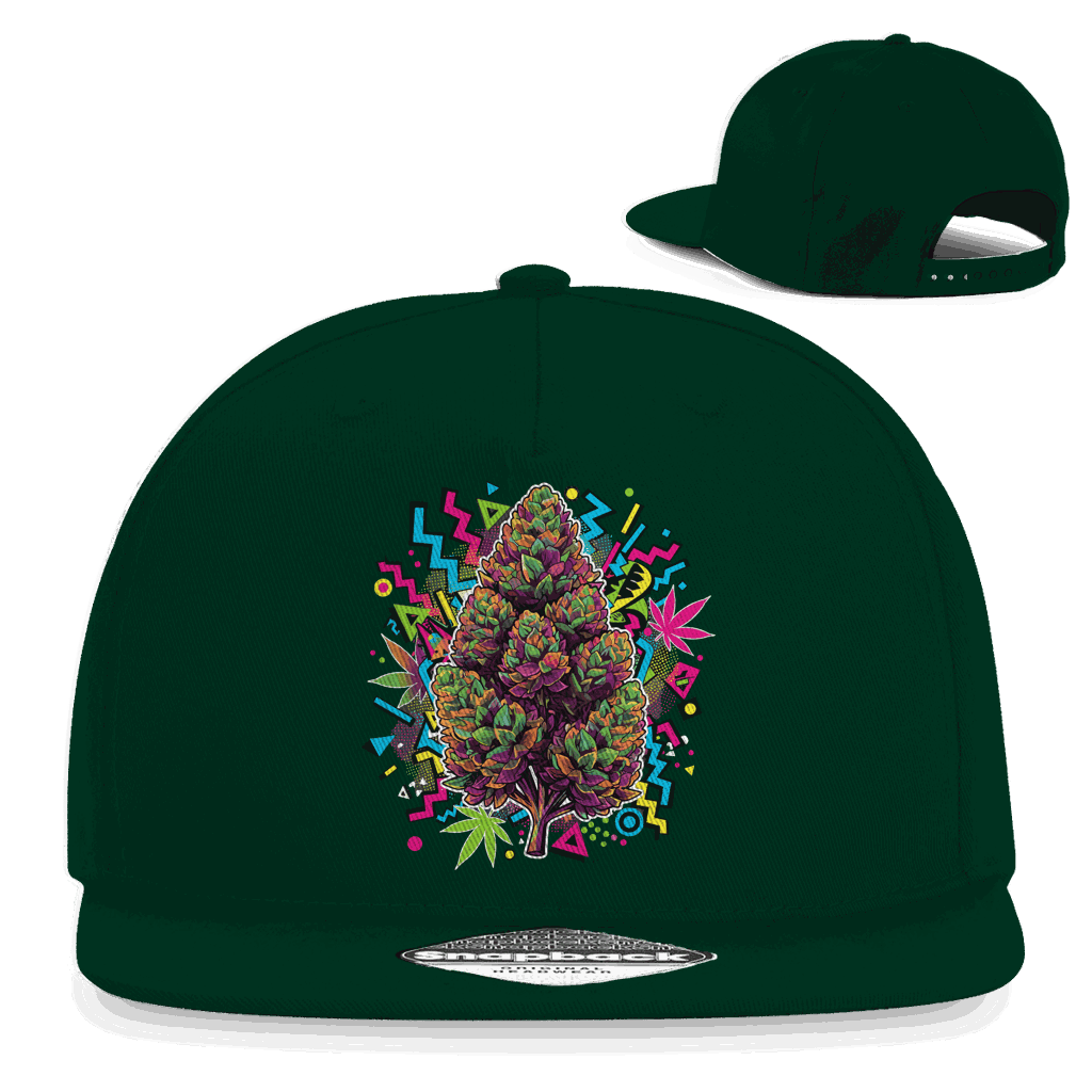 Snapback Rapper Cap - Cannabis Pop Art Print | Division420®