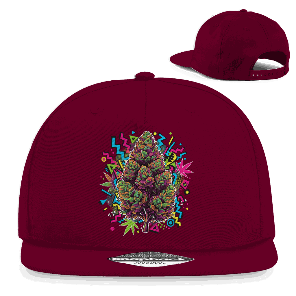 Snapback Rapper Cap - Cannabis Pop Art Print | Division420®