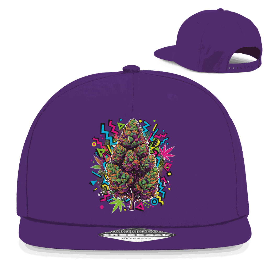 Snapback Rapper Cap - Cannabis Pop Art Print | Division420®
