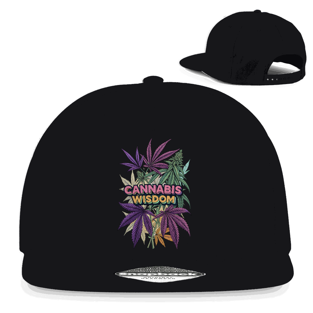 Snapback Rapper Cap - Cannabis Wisdom | Division420®