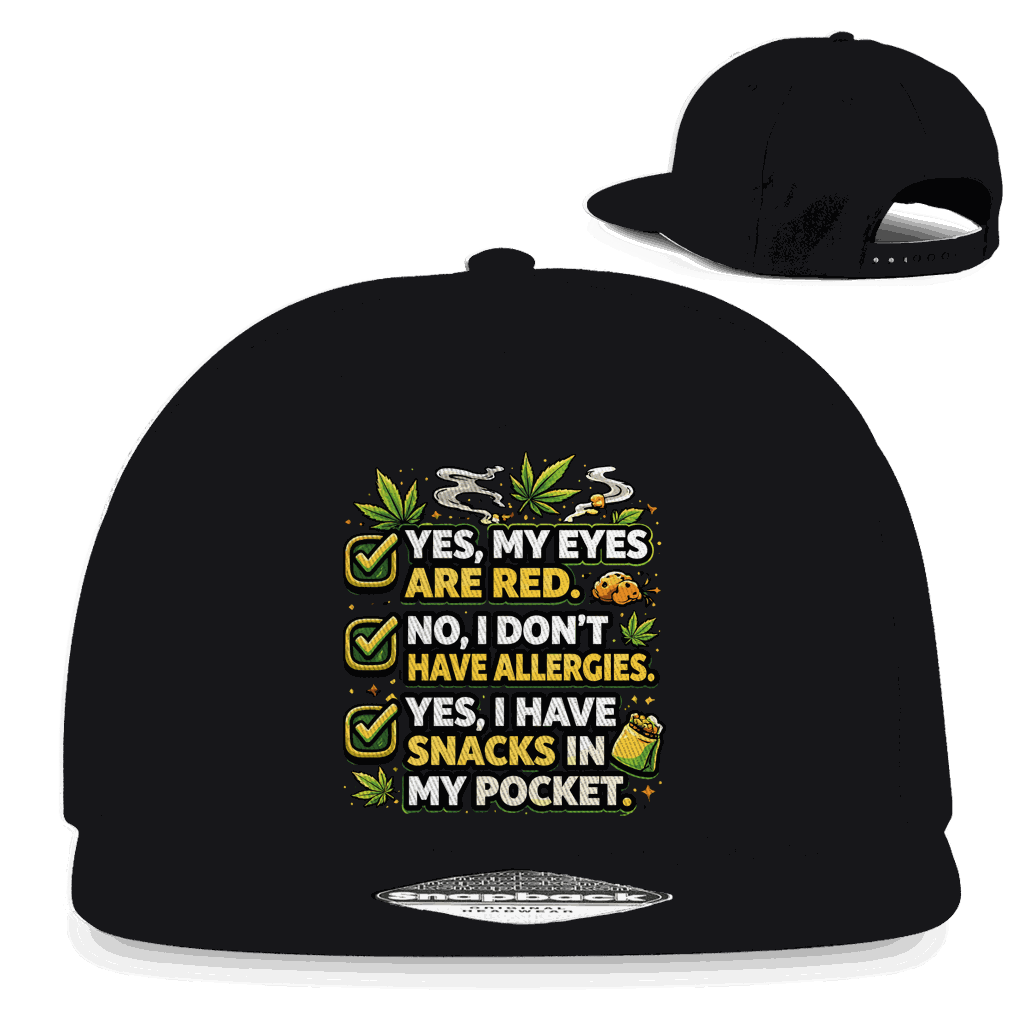 Division420 Snapback Rapper Cap aus Baumwoll-Twill mit Retro-Snapback-Verschluss und flachem Schirm