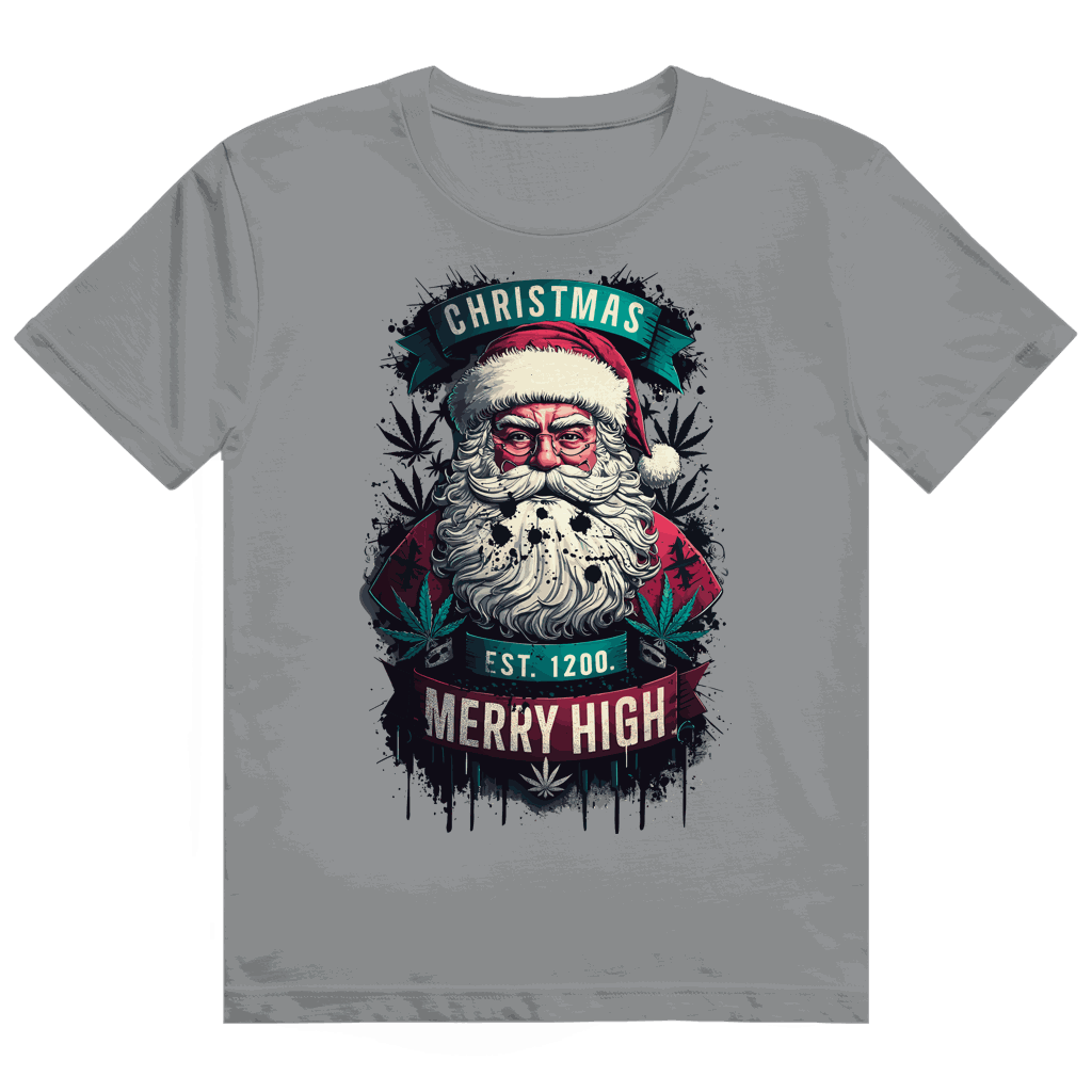 Heavy Cotton T-Shirt - Christmas Merry High | Division420®
