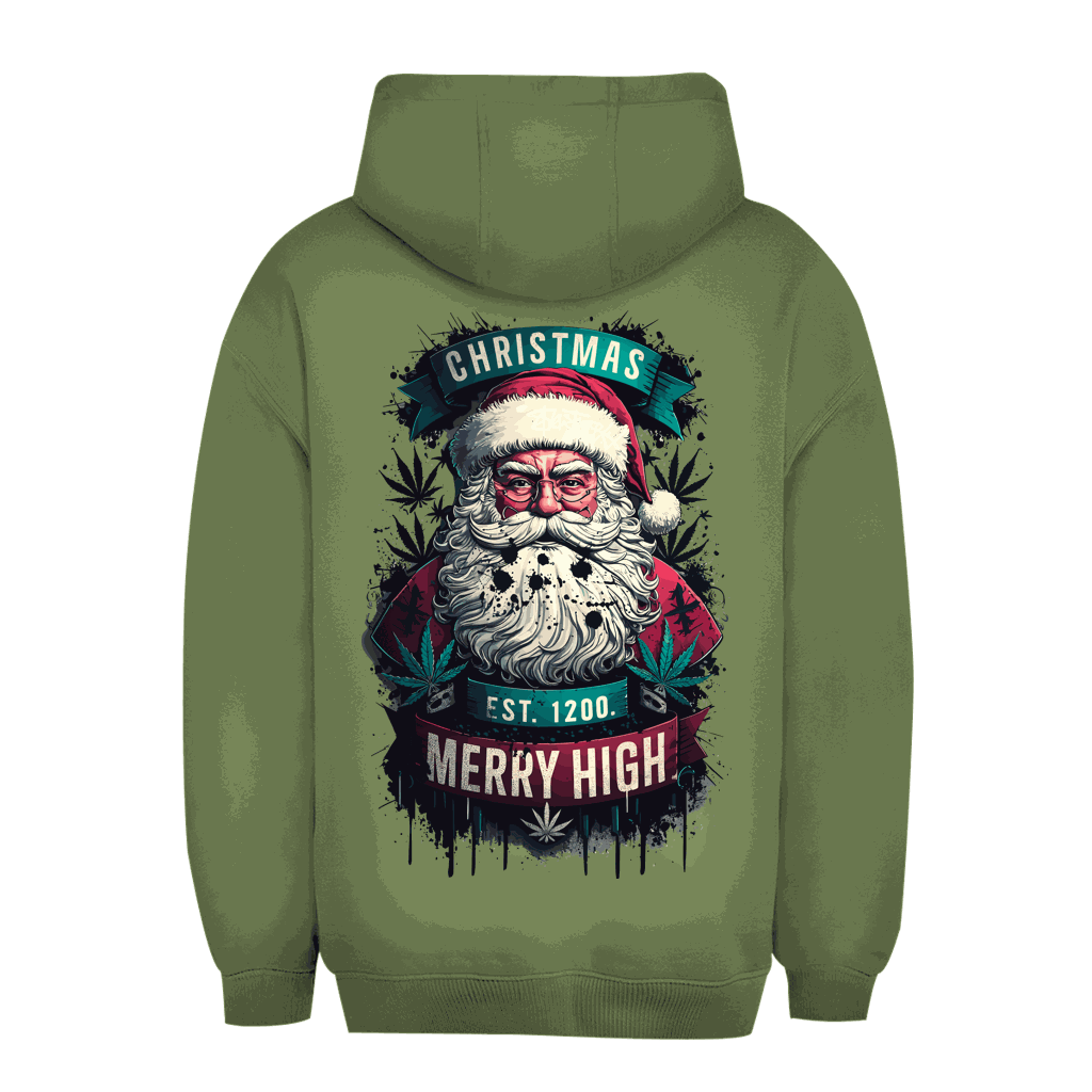Unisex Oversize Hoodie - Christmas Merry High | Division420®