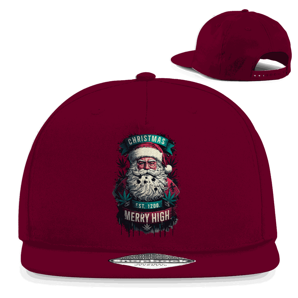 Snapback Rapper Cap - Christmas Merry High | Division420®