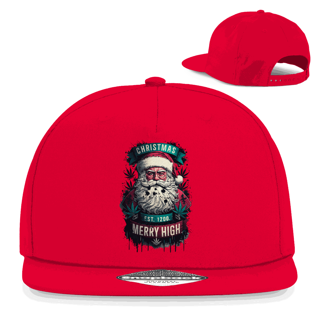 Snapback Rapper Cap - Christmas Merry High | Division420®