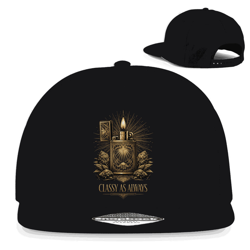 Division420 Snapback Cap aus Baumwoll-Twill mit flachem Schirm und Retro Snapback-Verschluss
