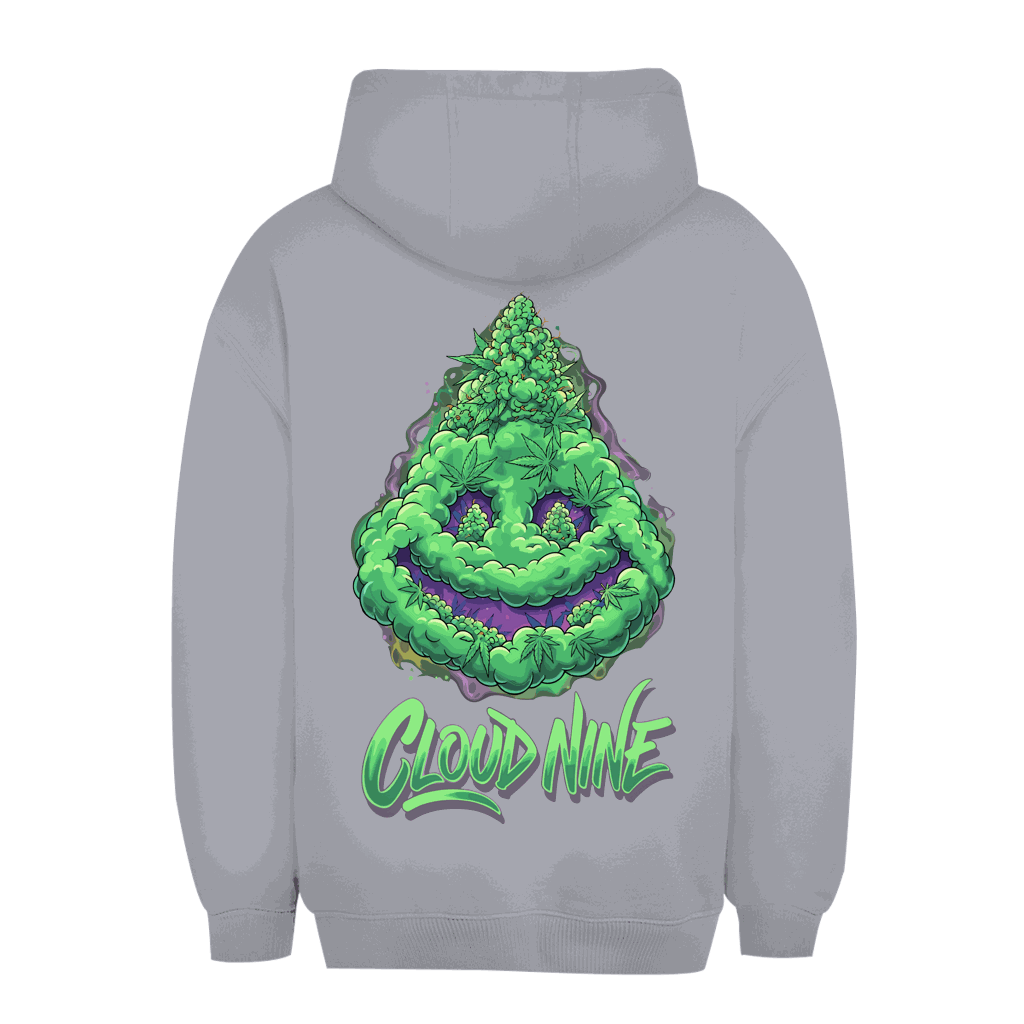 Unisex Oversize Hoodie Cloud Nine von Division420 mit Kapuze und Kängurutasche in urbanem Stil