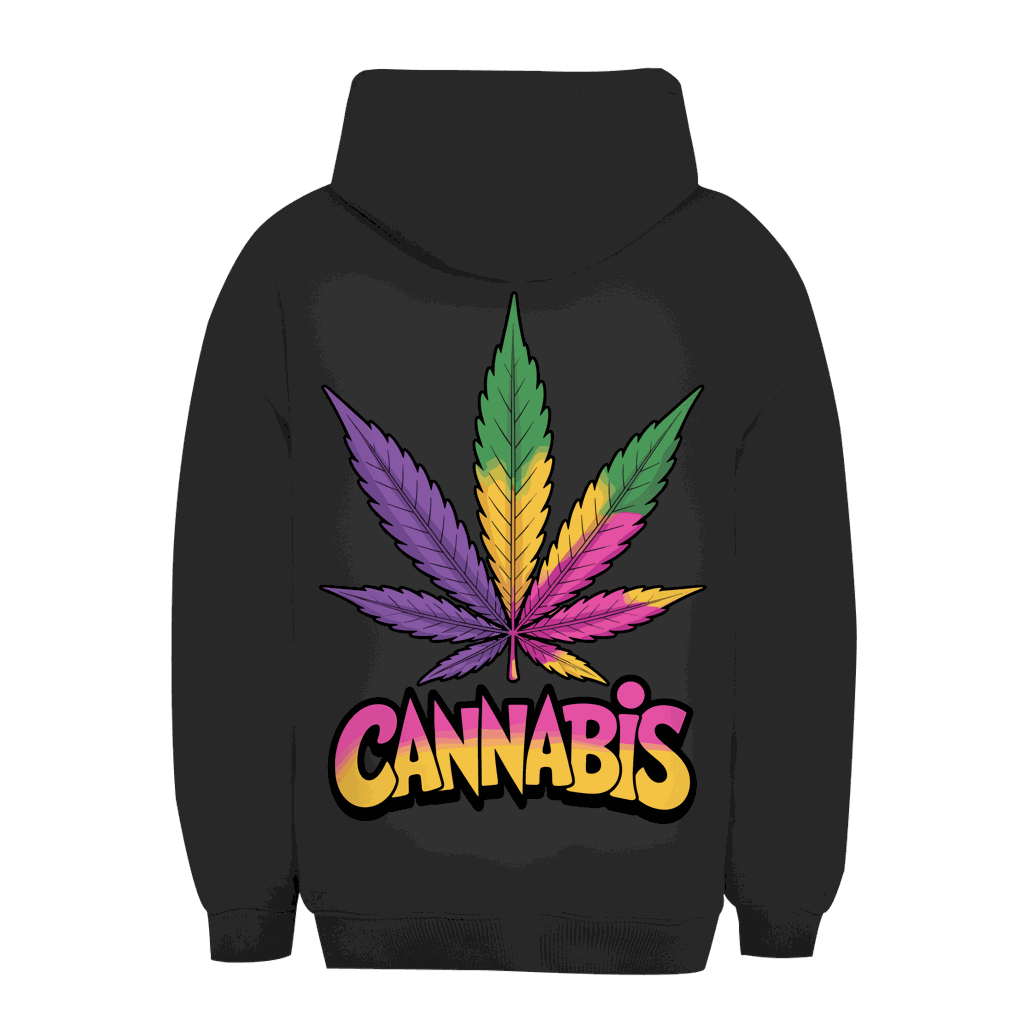 Unisex Oversize Hoodie - Colorful Cannabis Leaf | Division420®