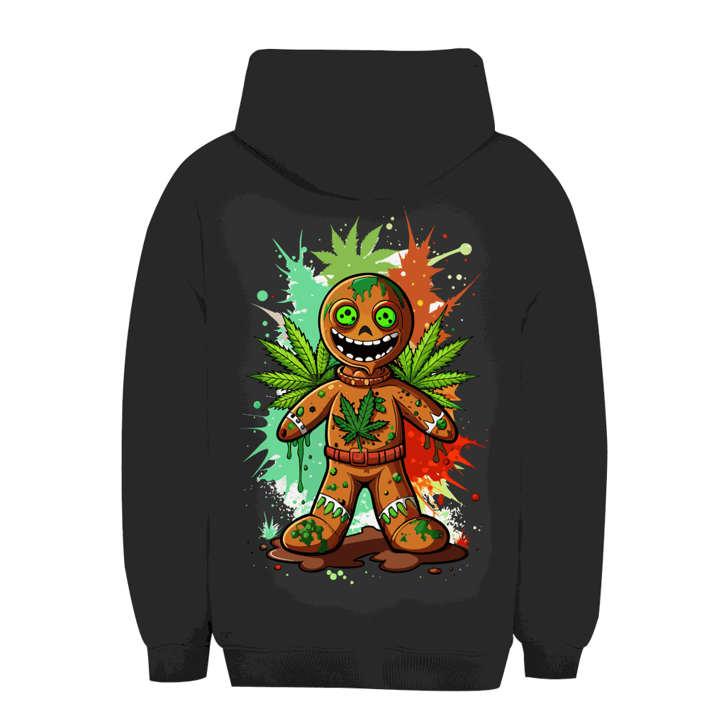 Unisex Oversize Hoodie Cookie Man von Division420 mit Kapuze und Kängurutasche in urbanem Stil