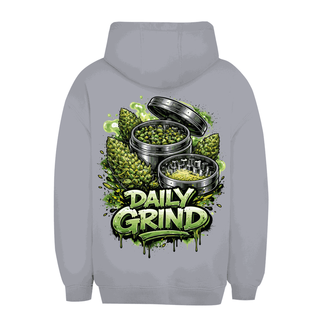 Unisex Oversize Hoodie Daily Grind von Division420 mit lockerem Schnitt und Kapuze