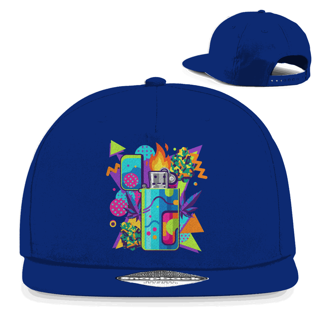 Snapback Rapper Cap - Flame On Art Print | Division420®