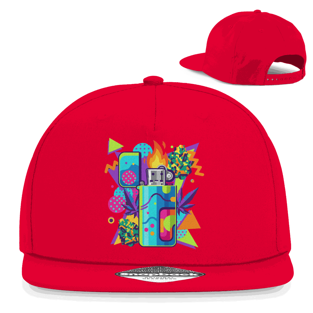 Snapback Rapper Cap - Flame On Art Print | Division420®