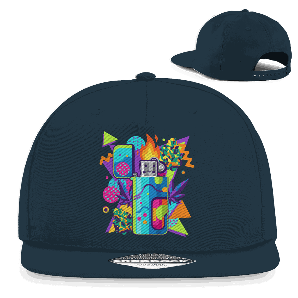Snapback Rapper Cap - Flame On Art Print | Division420®