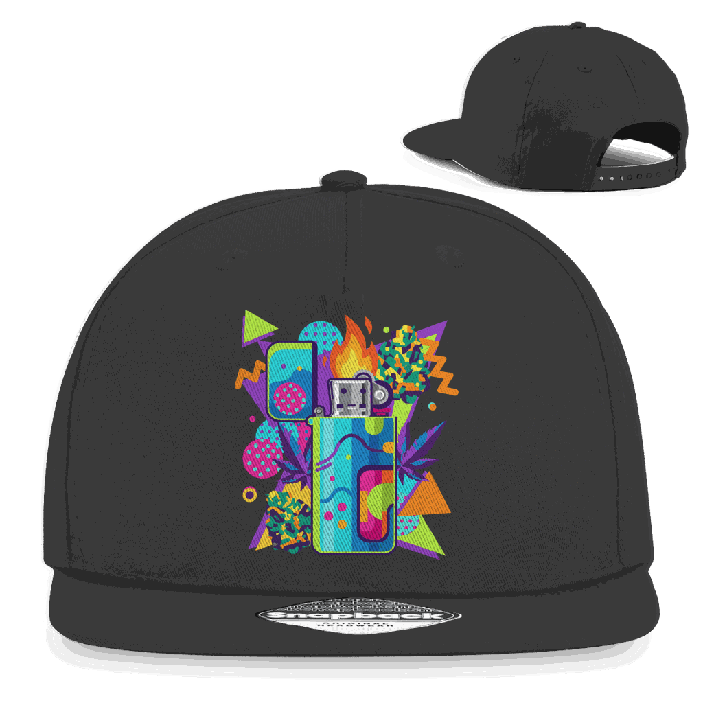 Snapback Rapper Cap - Flame On Art Print | Division420®