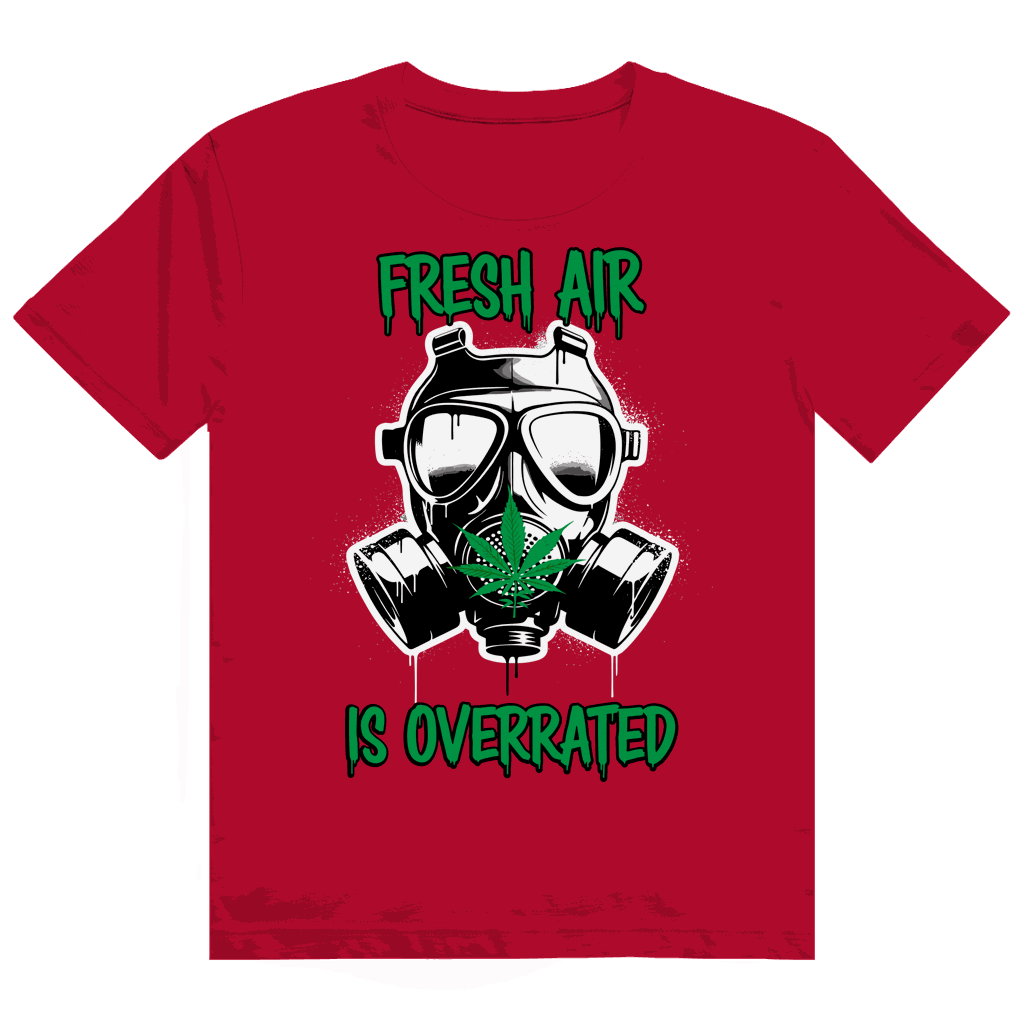 Heavy Cotton T-Shirt - Fresh Air is Overrated | Division420®