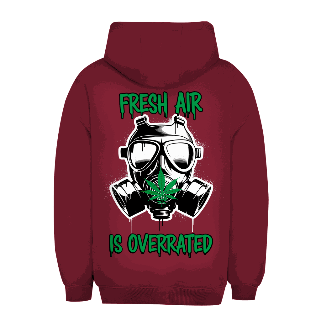 Unisex Oversize Hoodie - Fresh Air is Overrated | Division420®