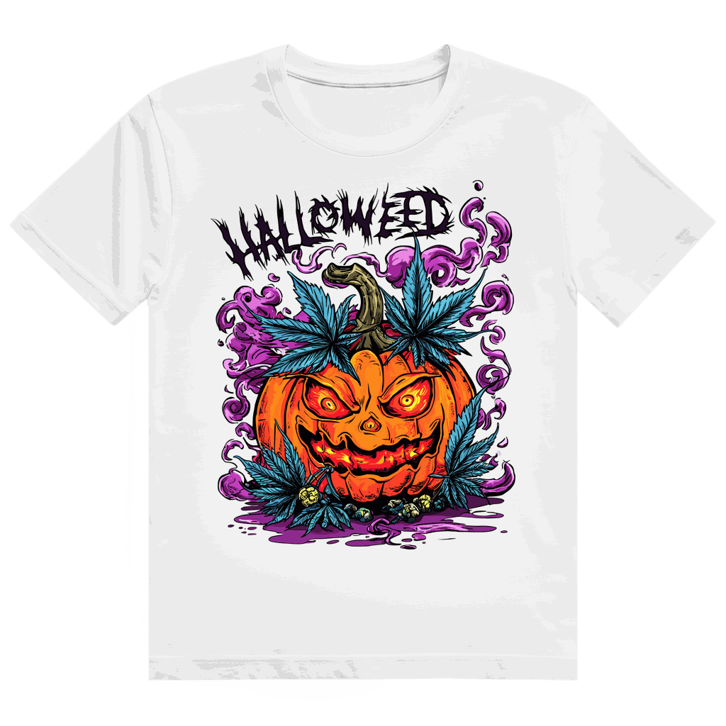 Heavy Cotton T-Shirt Halloweed Pumpkin von Division420 aus 100% ringgesponnener Baumwolle mit modernem Tubular Fit und nachhaltiger Produktion
