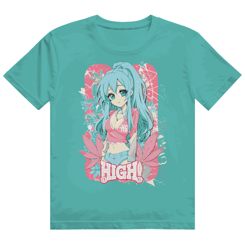 Heavy Cotton T-Shirt - High Manga Girl | Division420®