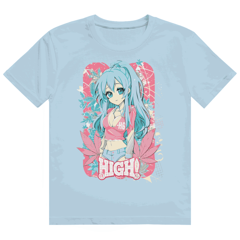 Heavy Cotton T-Shirt - High Manga Girl | Division420®