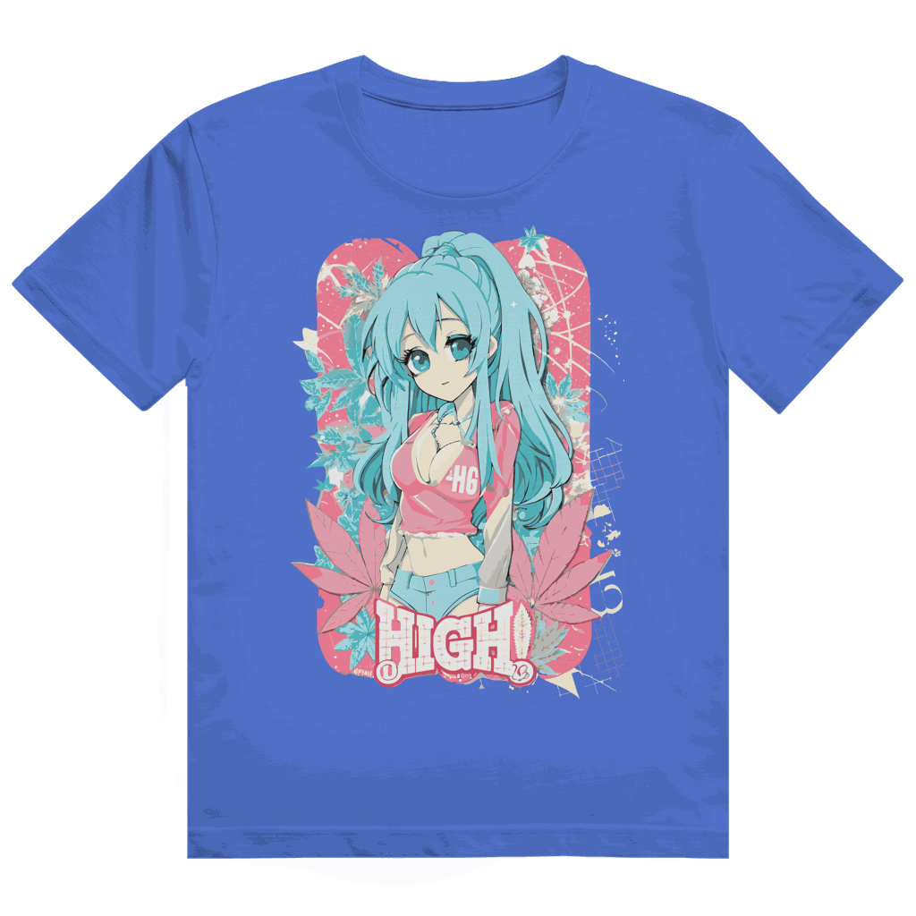 Heavy Cotton T-Shirt - High Manga Girl | Division420®