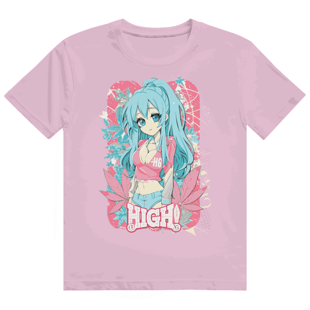Heavy Cotton T-Shirt - High Manga Girl | Division420®