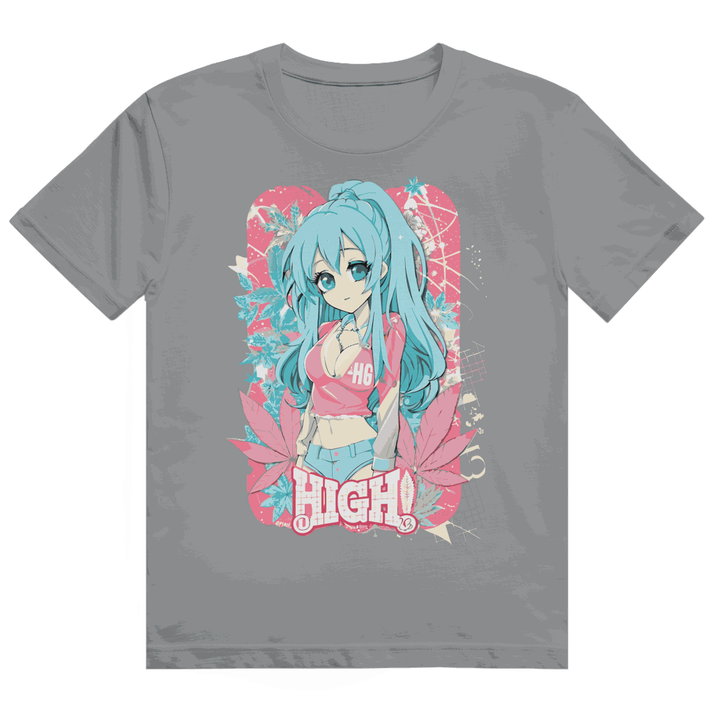 Heavy Cotton T-Shirt - High Manga Girl | Division420®