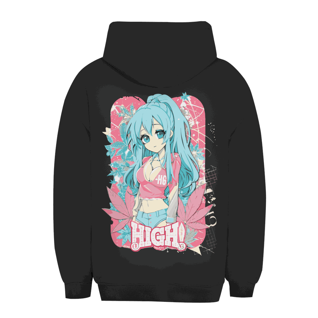 Unisex Oversize Hoodie - High Manga Girl | Division420®