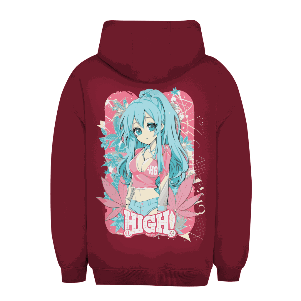 Unisex Oversize Hoodie - High Manga Girl | Division420®