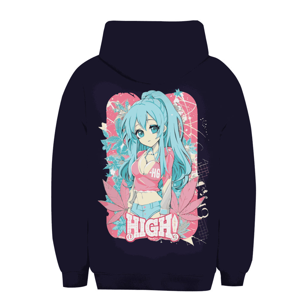 Unisex Oversize Hoodie - High Manga Girl | Division420®