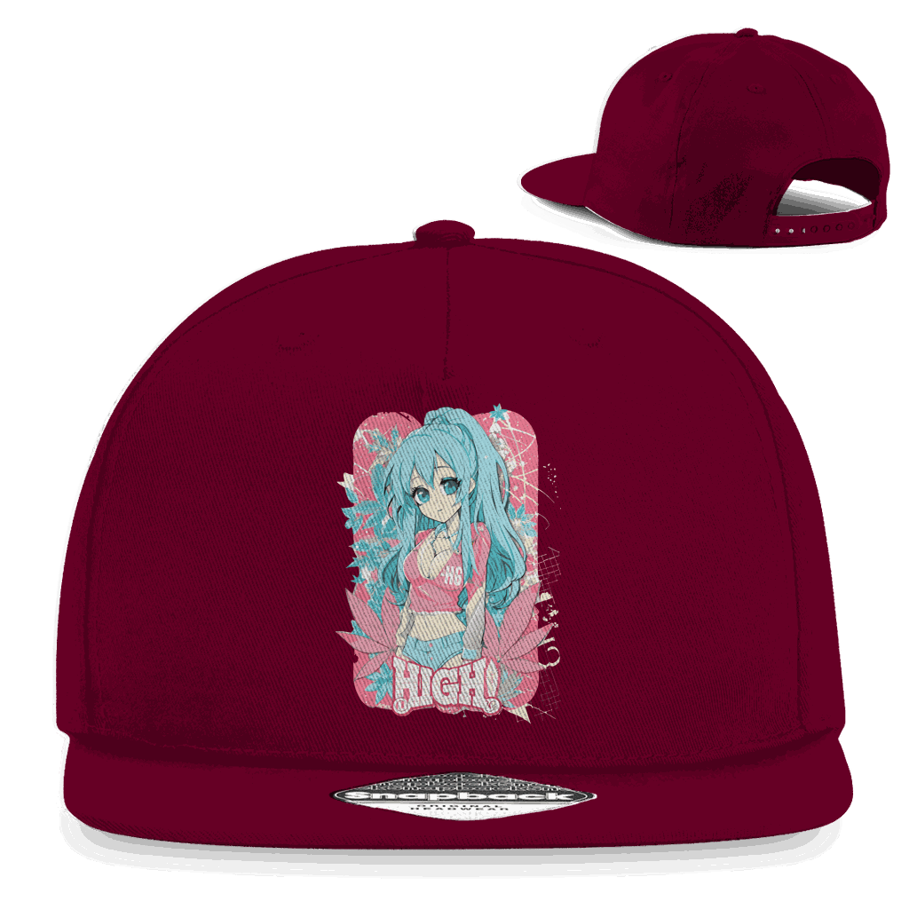 Snapback Rapper Cap - High Manga Girl | Division420®