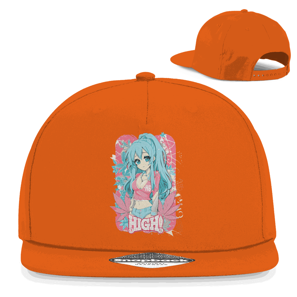Snapback Rapper Cap - High Manga Girl | Division420®
