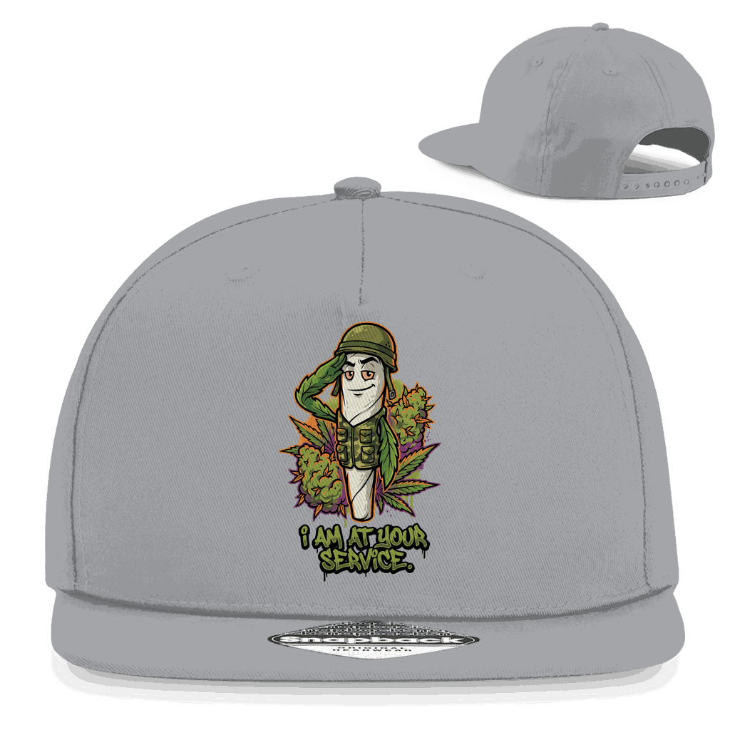 Division420 Snapback Cap mit flachem Schirm und 5-Panel Design aus Baumwoll-Twill