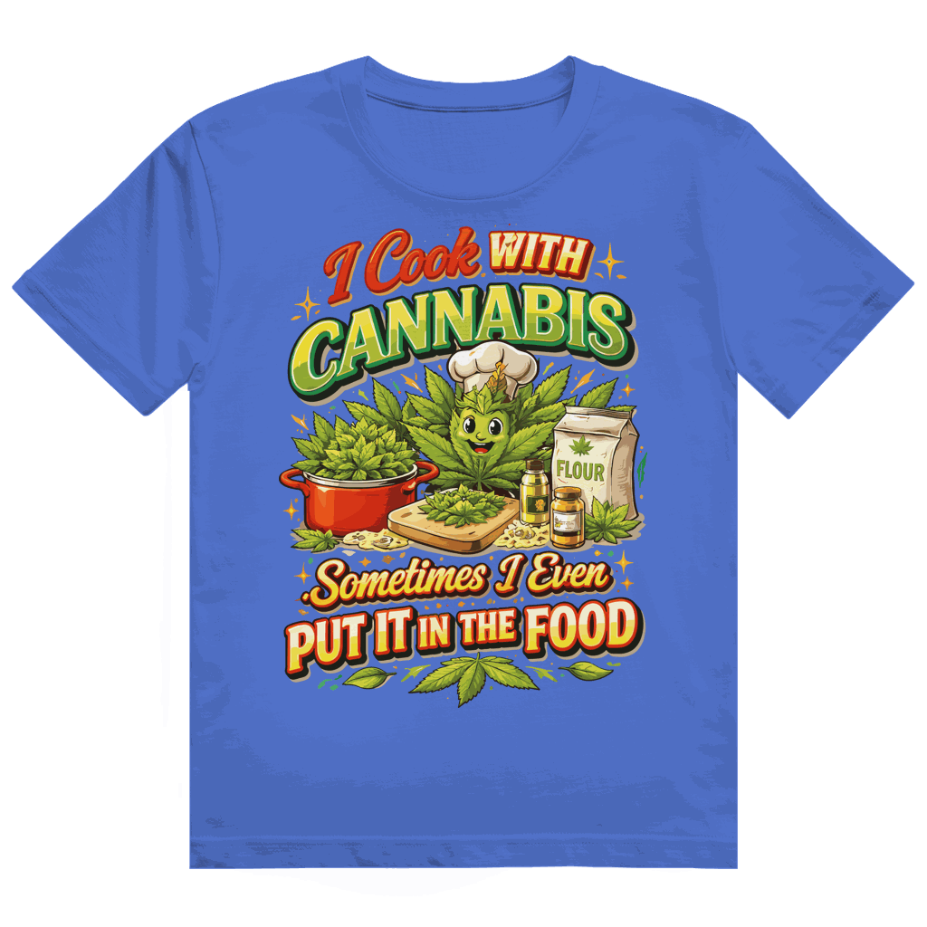 Heavy Cotton T-Shirt - I cook with Cannabis | Division420®