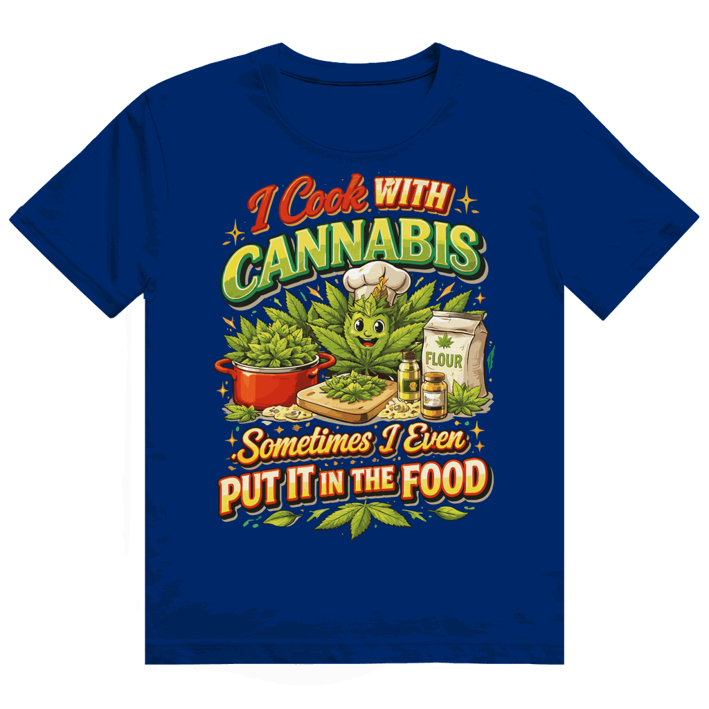 Heavy Cotton T-Shirt - I cook with Cannabis | Division420®