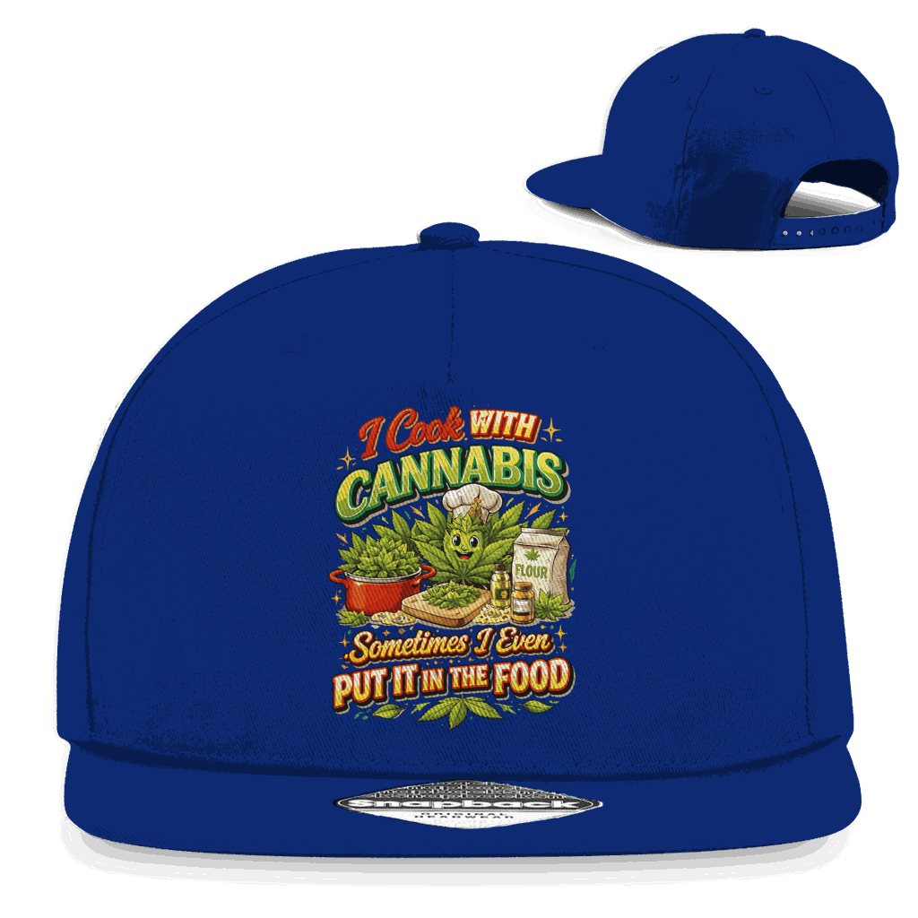 Snapback Rapper Cap - I cook with Cannabis | Division420®
