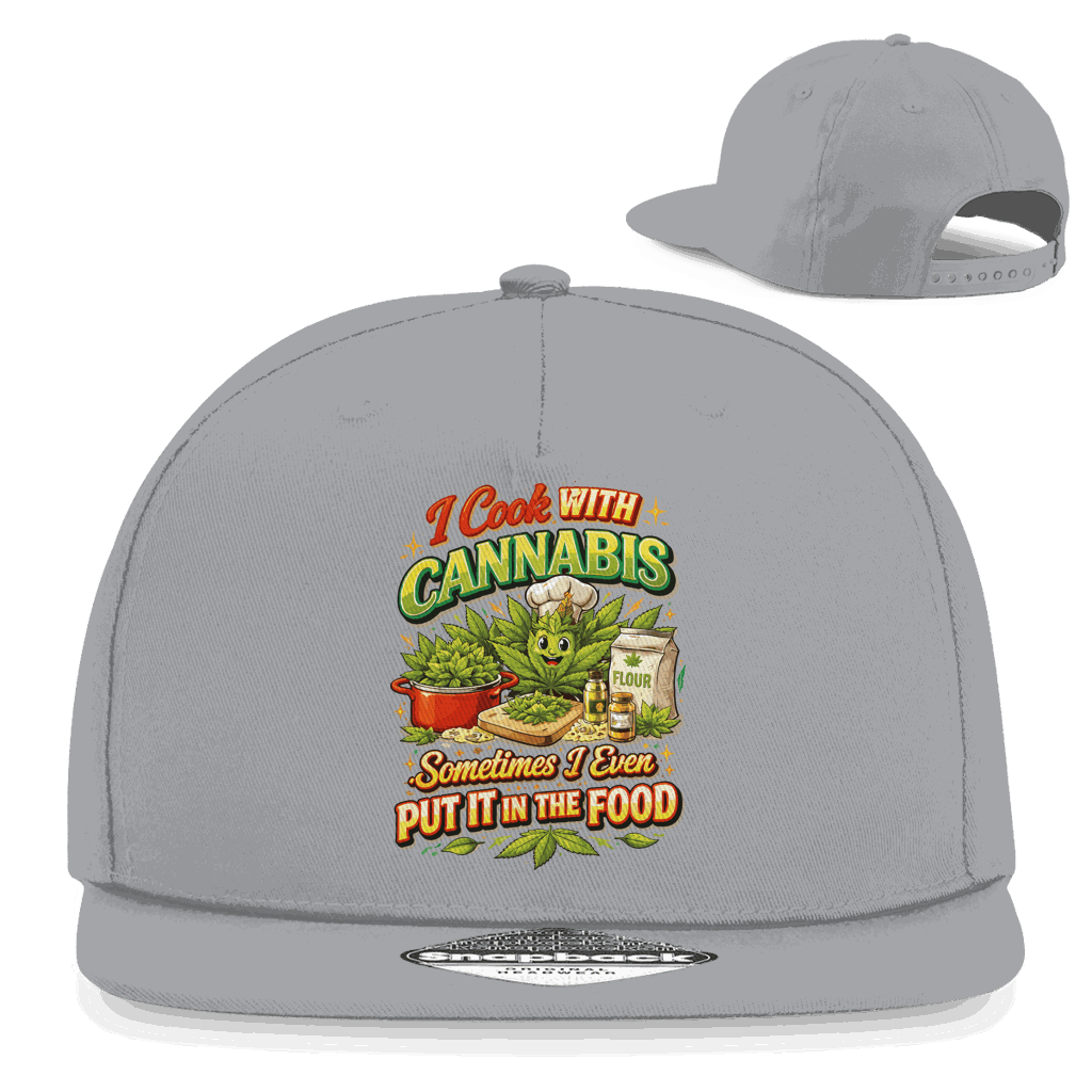 Snapback Rapper Cap - I cook with Cannabis | Division420®