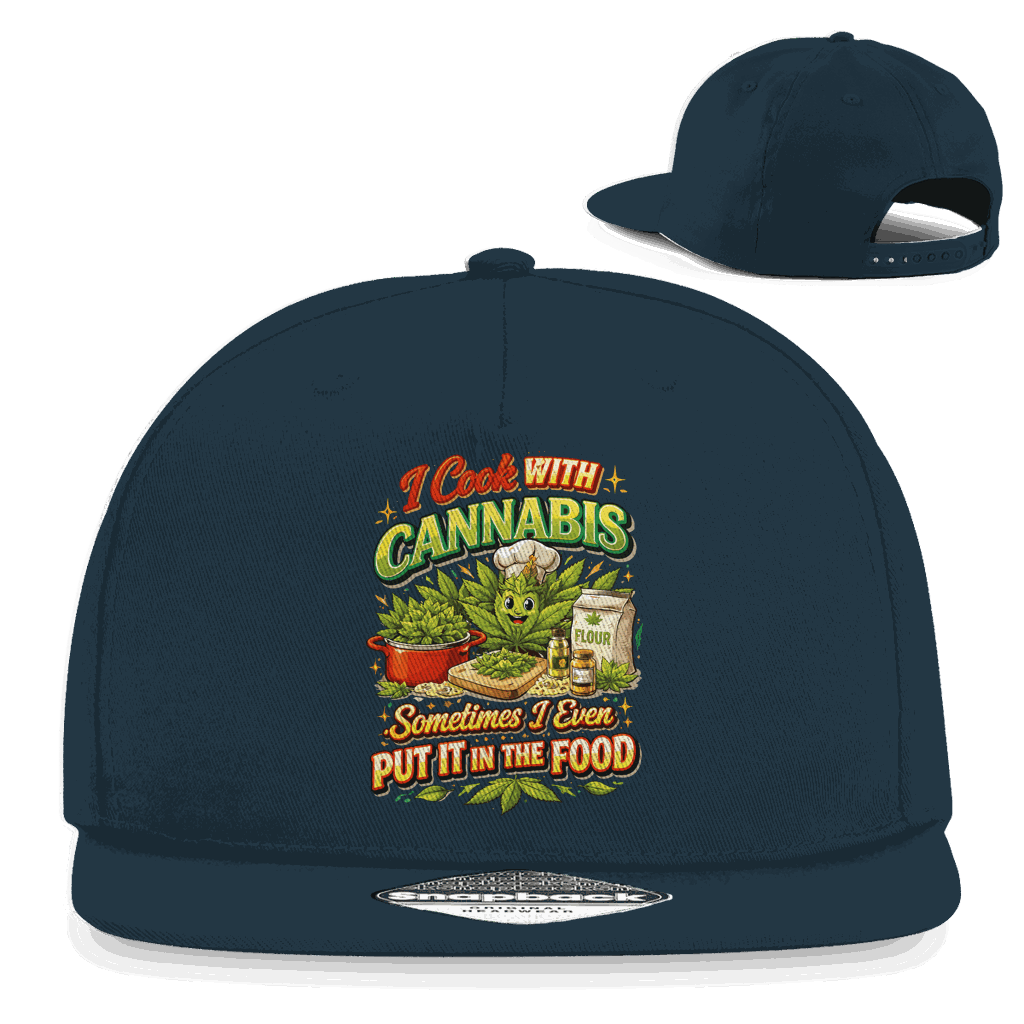 Snapback Rapper Cap - I cook with Cannabis | Division420®