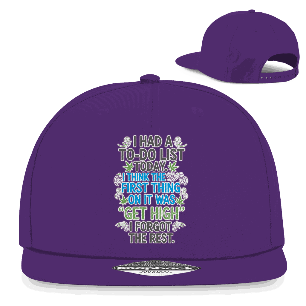 Snapback Rapper Cap - I had a to-do list today. | Division420®