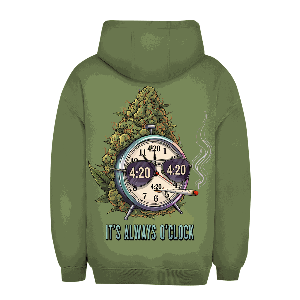 Unisex Oversize Hoodie - It is always o clock | Division420®