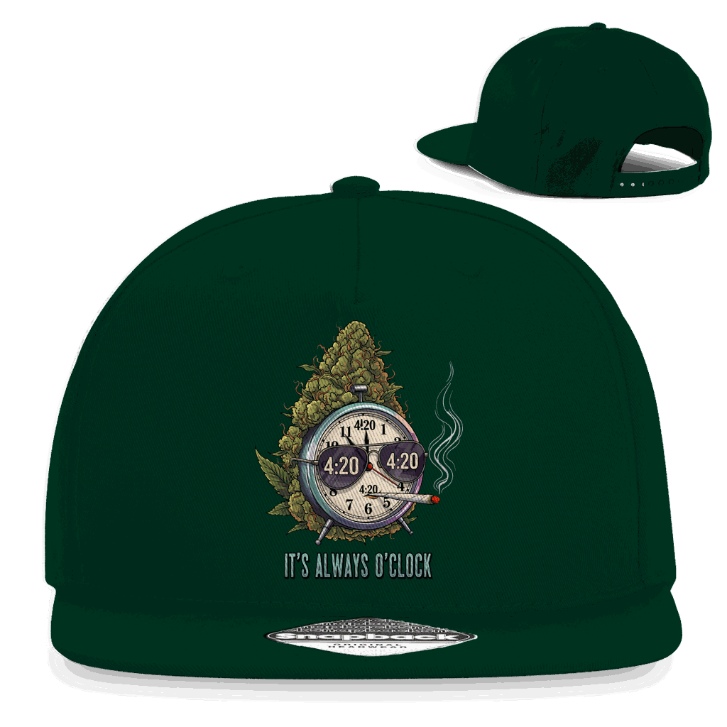 Snapback Rapper Cap - It is always o clock | Division420®