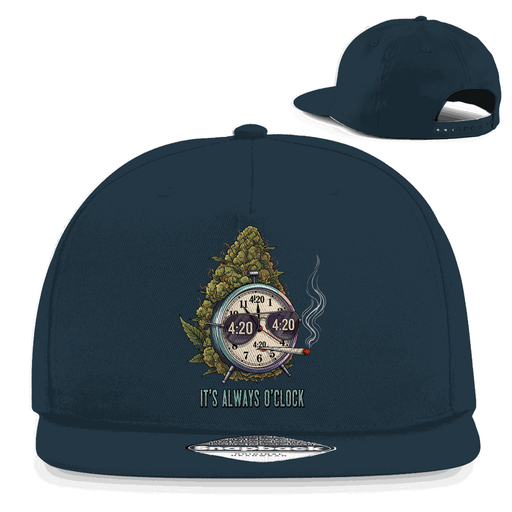 Snapback Rapper Cap - It is always o clock | Division420®