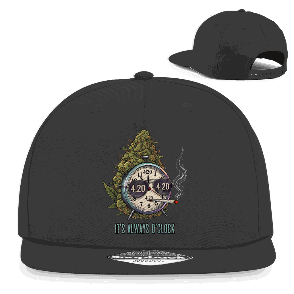 Snapback Rapper Cap - It is always o clock | Division420®