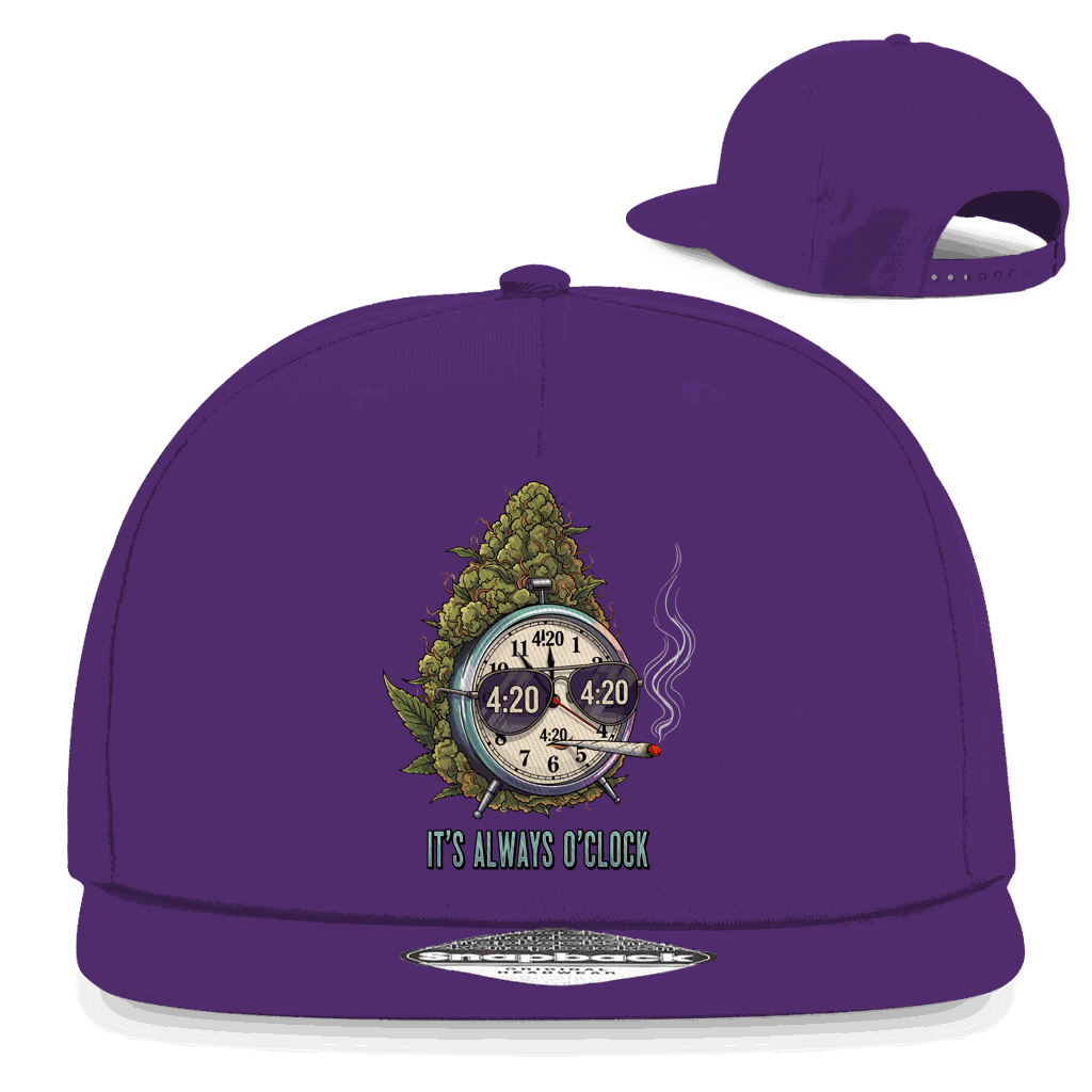 Snapback Rapper Cap - It is always o clock | Division420®