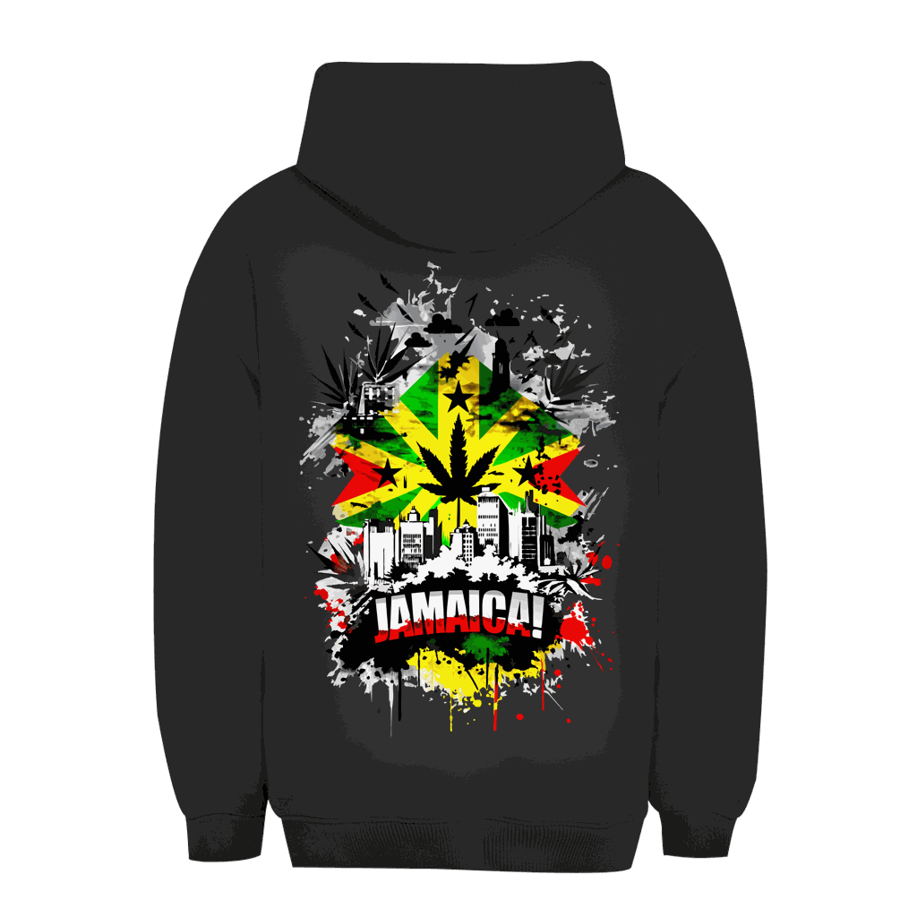 Unisex Oversize Hoodie mit Jamaica Art Print von Division420 in urbanem Stil und nachhaltiger Baumwollmischung