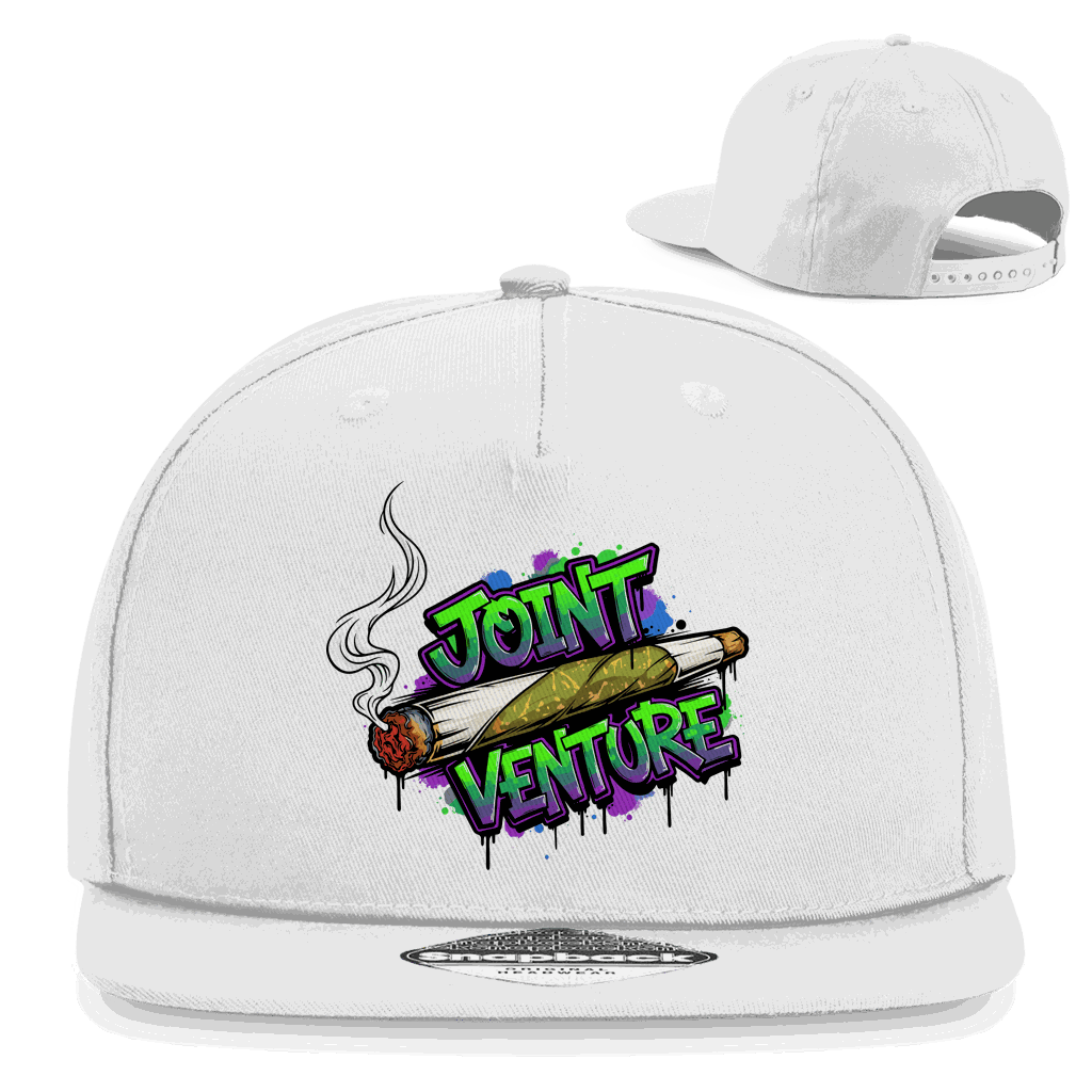 Division420 Snapback Rapper Cap aus Baumwoll-Twill mit flachem Schirm und Retro-Snapbackverschluss